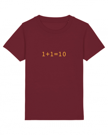 1+1=10 (in binary) Burgundy