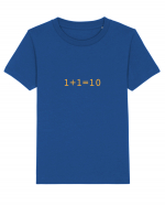 1+1=10 (in binary) Tricou mânecă scurtă  Copii Mini Creator