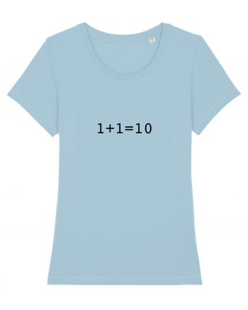 1+1=10 (in binary) Sky Blue