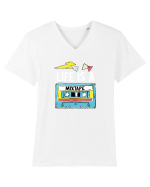 Life is a Mixtape - Casetă Retro Tricou mânecă scurtă guler V Bărbat Presenter
