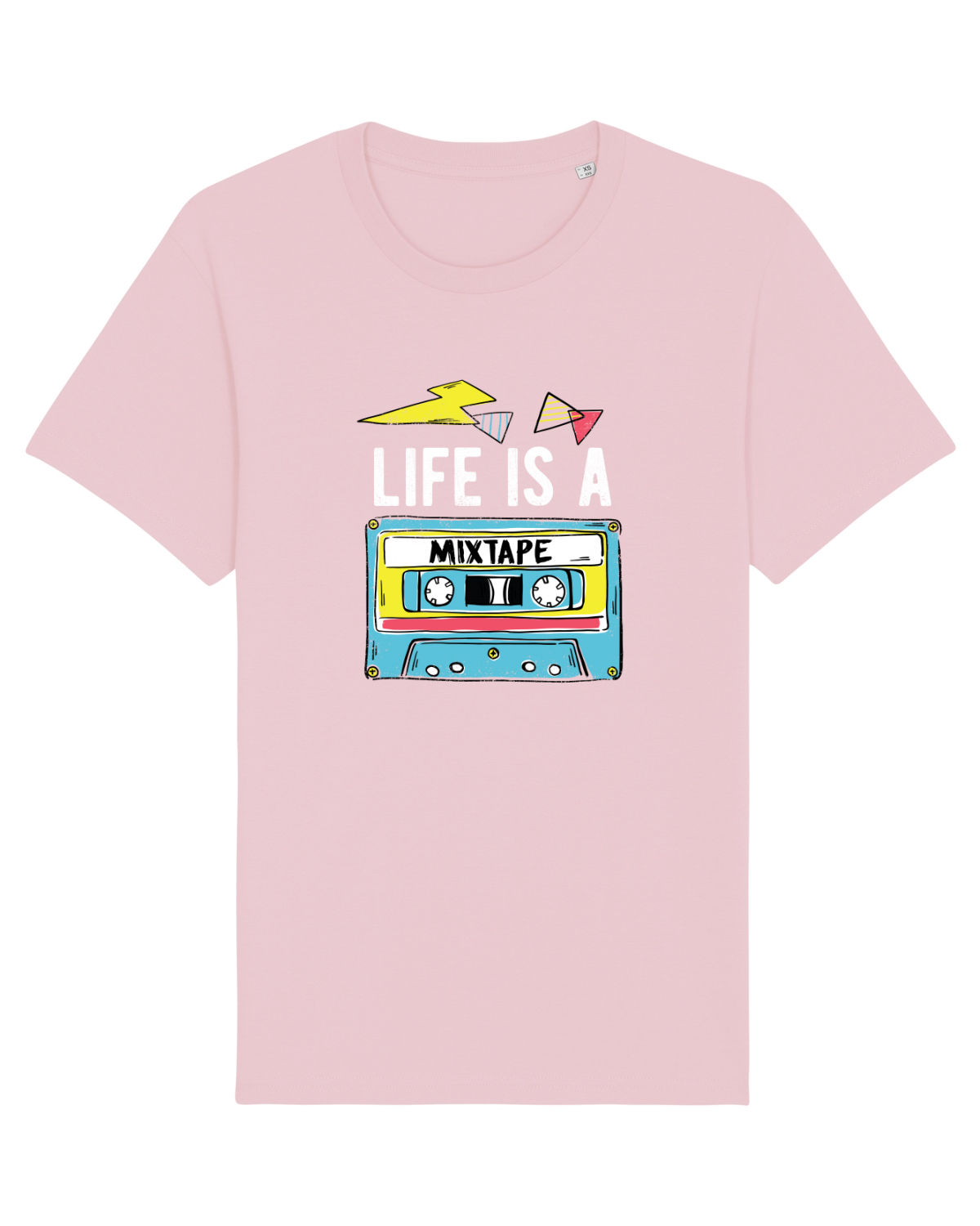 Tricou mânecă scurtă Unisex Rocker Cotton Pink