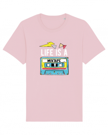 Life is a Mixtape - Casetă Retro Cotton Pink