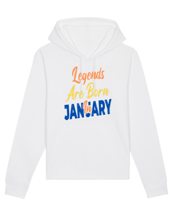 Legends Are Born In January White