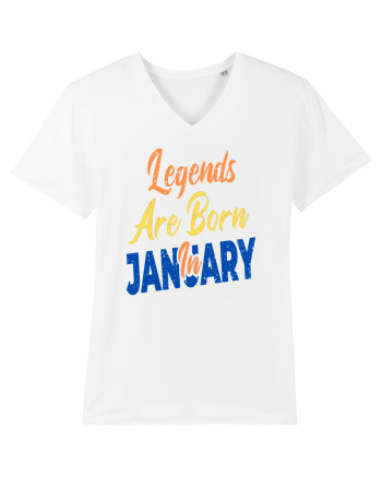 Legends Are Born In January White