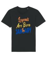 Legends Are Born In January Tricou mânecă scurtă Unisex Rocker