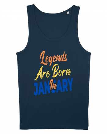 Legends Are Born In January Navy