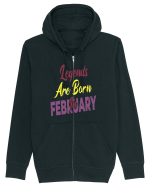 Legends Are Born In February Hanorac cu fermoar Unisex Connector