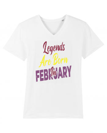 Legends Are Born In February White