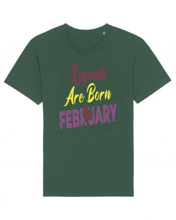 Legends Are Born In February Bottle Green