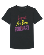 Legends Are Born In February Tricou mânecă scurtă guler larg Bărbat Skater