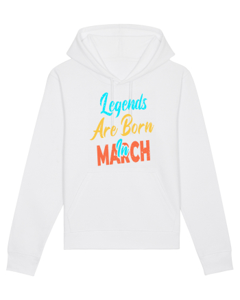 Legends Are Born In March White