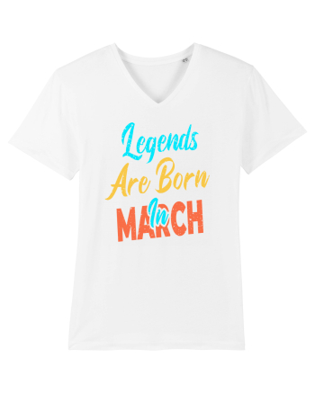 Legends Are Born In March White