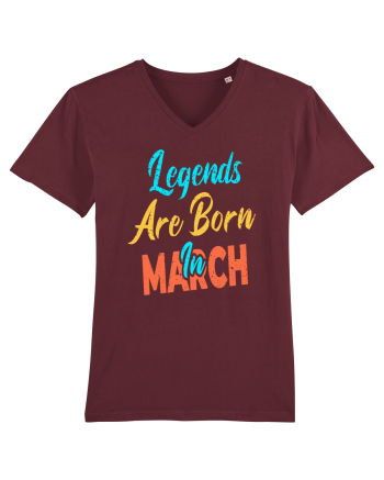 Legends Are Born In March Burgundy