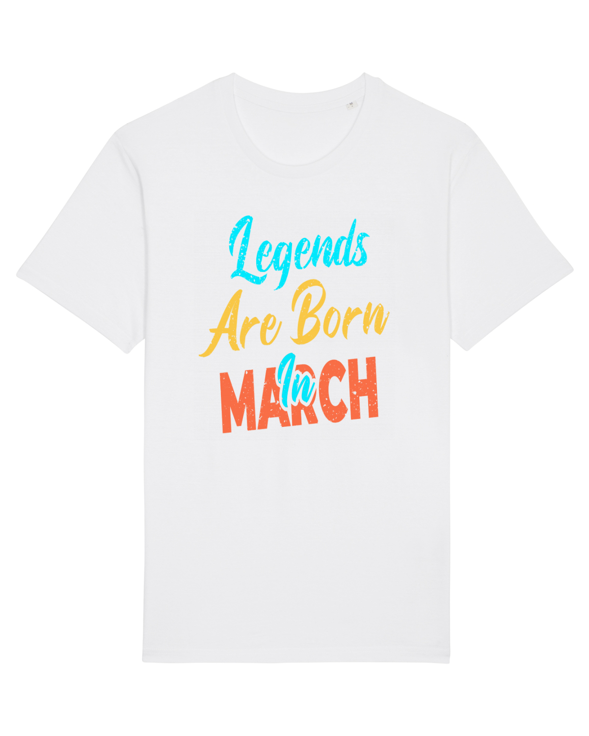 Tricou mânecă scurtă Unisex Rocker White