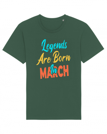 Legends Are Born In March Bottle Green