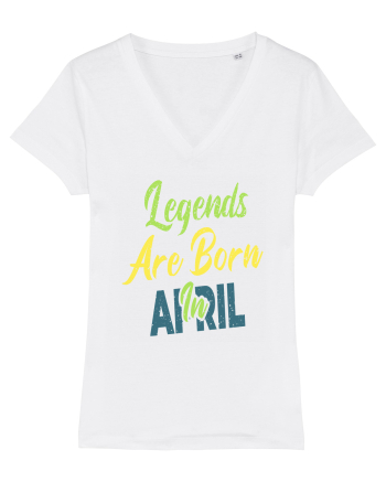 Legends Are Born In April White
