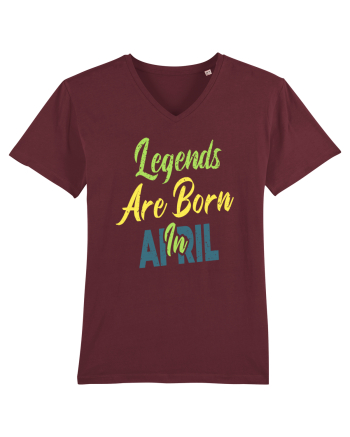 Legends Are Born In April Burgundy