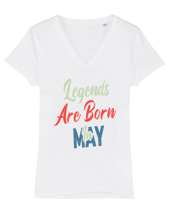 Legends Are Born In May White