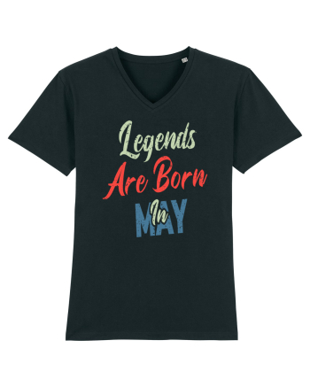 Legends Are Born In May Black