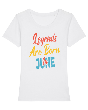 Legends Are Born In June White