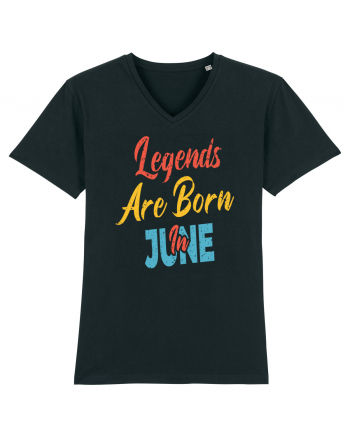 Legends Are Born In June Black