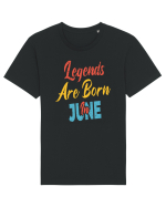 Legends Are Born In June Tricou mânecă scurtă Unisex Rocker