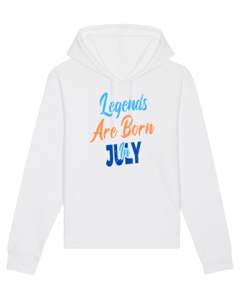 Legends Are Born In July White