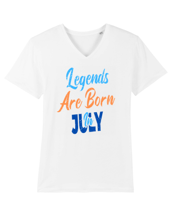 Legends Are Born In July White
