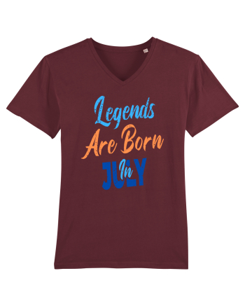 Legends Are Born In July Burgundy
