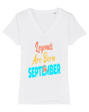 Legends Are Born In September White
