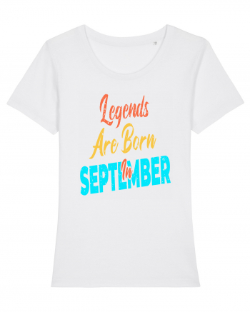 Legends Are Born In September White