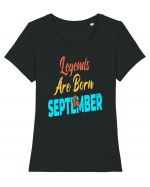 Legends Are Born In September Tricou mânecă scurtă guler larg fitted Damă Expresser