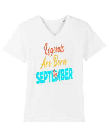 Legends Are Born In September White