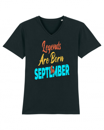 Legends Are Born In September Black