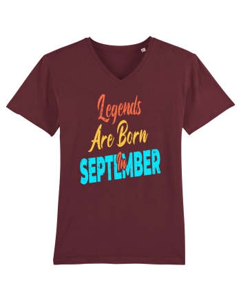 Legends Are Born In September Burgundy