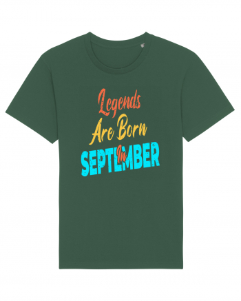 Legends Are Born In September Bottle Green