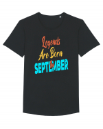 Legends Are Born In September Tricou mânecă scurtă guler larg Bărbat Skater