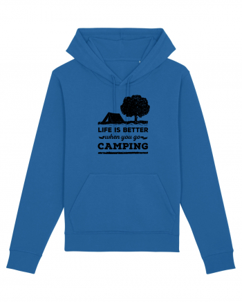 Life is Better When You Go Camping Royal Blue