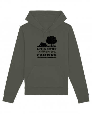 Life is Better When You Go Camping Khaki