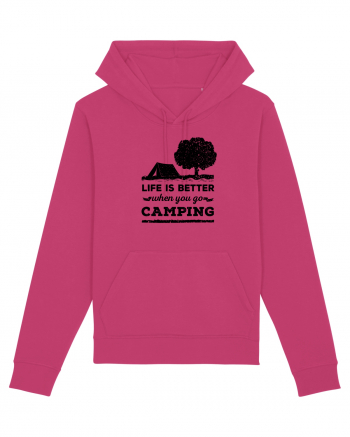 Life is Better When You Go Camping Raspberry