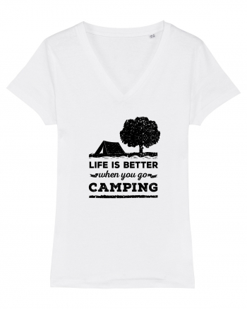 Life is Better When You Go Camping White