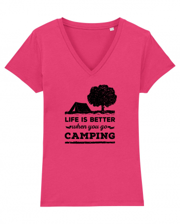 Life is Better When You Go Camping Raspberry