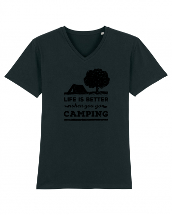 Life is Better When You Go Camping Black