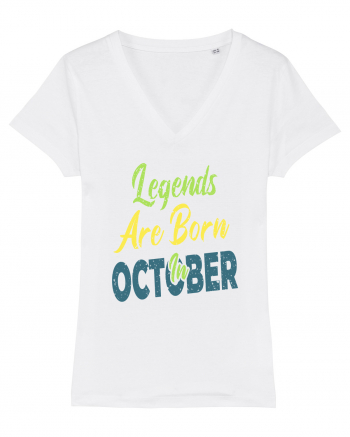 Legends Are Born In October White