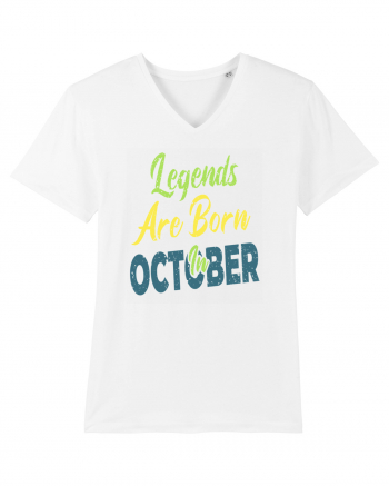 Legends Are Born In October White