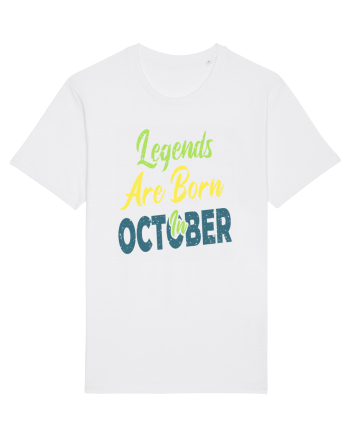 Legends Are Born In October White