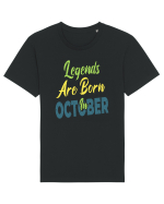 Legends Are Born In October Tricou mânecă scurtă Unisex Rocker