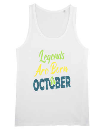 Legends Are Born In October White