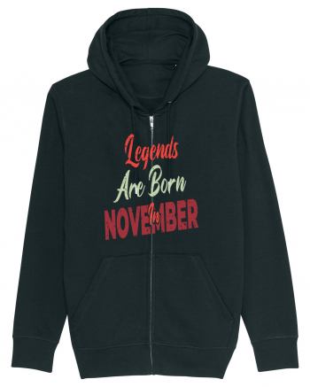 Legends Are Born In November Black