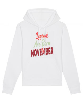 Legends Are Born In November White